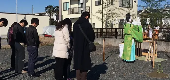 出張による法人祈願の様子