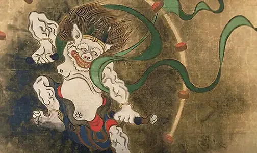雷電神社の境内の画像