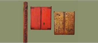 雷電神社本殿付扉